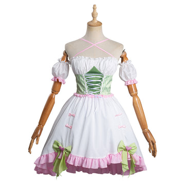 Anime Demon Slayer Kanroji Mitsuri Cosplay Lolita Halloween Falda Carnaval Traje-DISFRAZDEDIADEBRUJAS.ES®